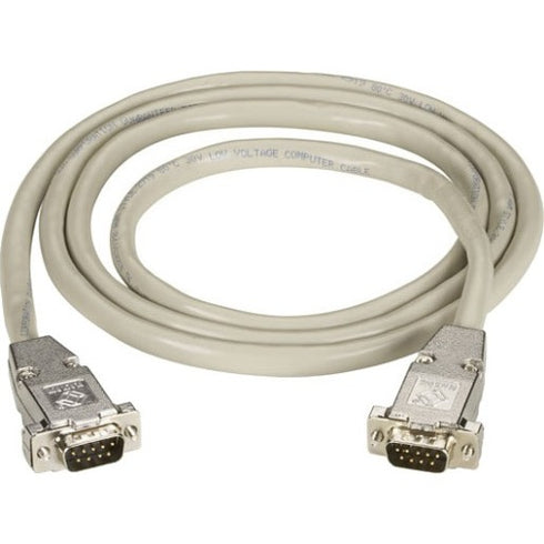 Black Box RS-232 Shielded Cable W- Metal Hoods DB9M-M 25Ft.