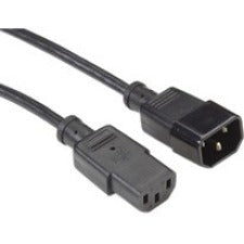Black Box Extension Power Cord, IEC C13 to IEC C14, 2-ft. (0.6-m)