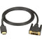Black Box HDMI to DVI-D Cable, M-M, PVC, 2-m (6.5-ft.)