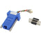 Black Box DB9 Colored Modular Adapter (Unassembled), Female to RJ-45, 8-Wire, Blue