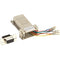 Black Box DB9 Colored Modular Adapter (Unassembled), Female to RJ-45, 8-Wire, Gray