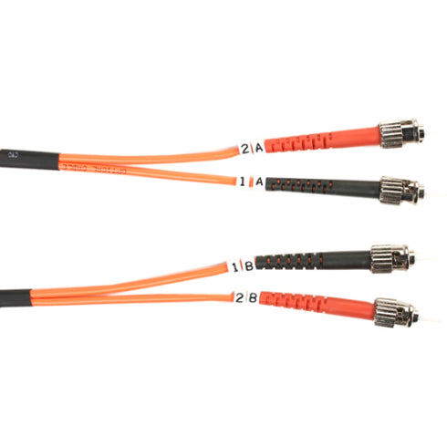 Black Box 62.5-Micron Multimode Value Line Patch Cable, ST-ST, 1-m (3.2-ft.)
