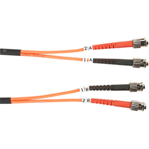 Black Box 62.5-Micron Multimode Value Line Patch Cable, ST-ST, 10-m (32.8-ft.)