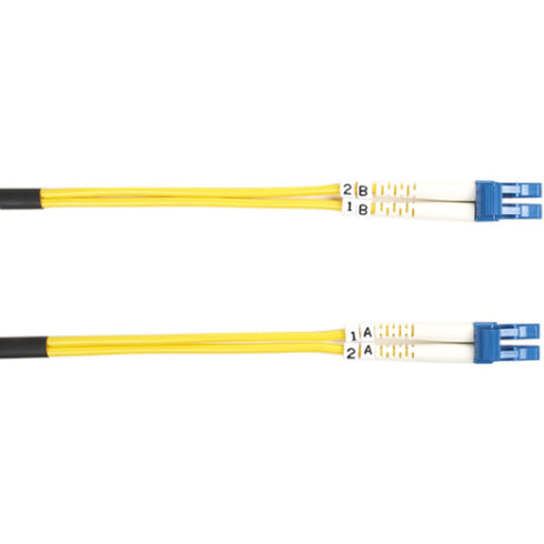 Black Box Single-Mode Value Line Patch Cable, LC-LC, 2-m (6.5-ft.)