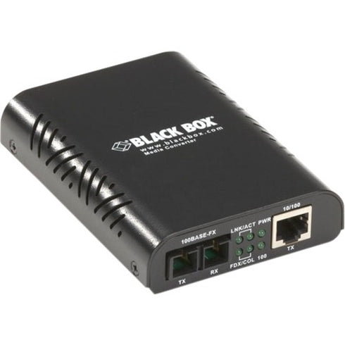 Black Box LinkGain 10-100BASE-TX to 100BASE-FX Media Converter, ST