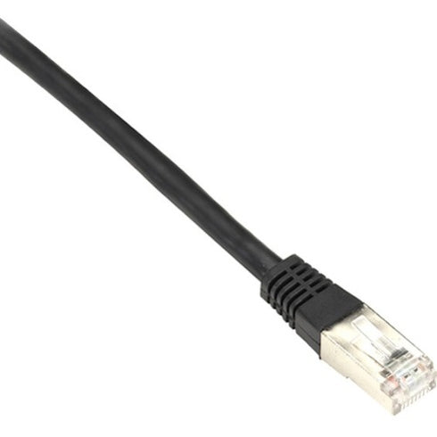 Black Box Cat6 250-MHz Shielded, Stranded Cable SSTP (PIMF), PVC, Black, 2-ft. (0.6-m)