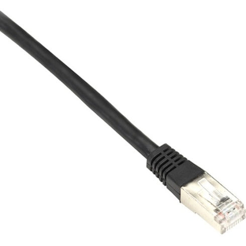 Black Box Cat6 250-MHz Shielded, Stranded Cable SSTP (PIMF), PVC, Black, 3-ft. (0.9-m)