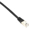Black Box Cat6 250-MHz Shielded, Stranded Cable SSTP (PIMF), PVC, Black, 3-ft. (0.9-m)