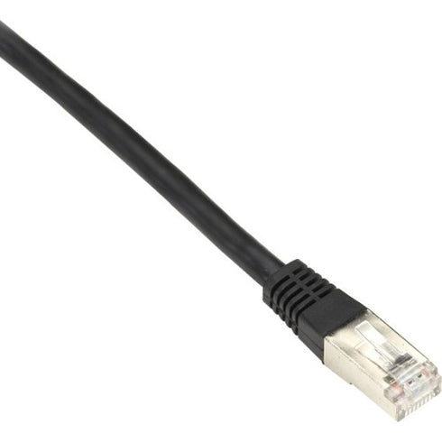 Black Box CAT6 250-MHz Shielded, Stranded Cable SSTP (PIMF), PVC, Black, 25-ft. (7.6-m)