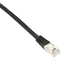 Black Box CAT6 250-MHz Shielded, Stranded Cable SSTP (PIMF), PVC, Black, 25-ft. (7.6-m)