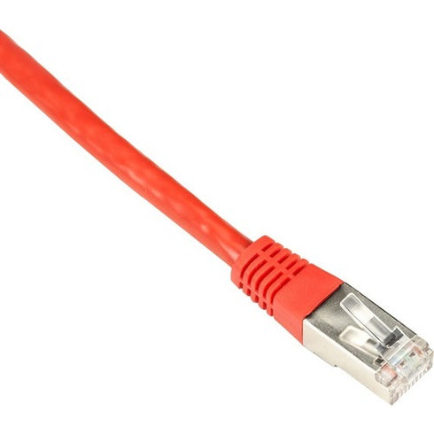Black Box CAT6 250-MHz Shielded, Stranded Cable SSTP (PIMF), PVC, Red, 7-ft. (2.1-m)