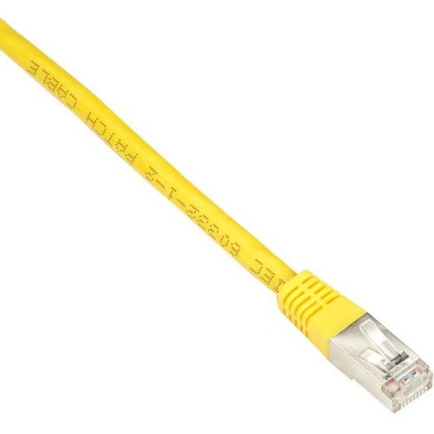 Black Box Cat6 250-MHz Shielded, Stranded Cable SSTP (PIMF), PVC, Yellow, 25-ft. (7.6-m)