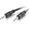 C2G 75ft 3.5mm Stereo Audio Cable With Low Profile Connectors M-M - In-Wall CMG-Rated