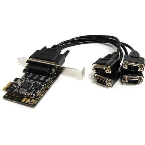 StarTech.com 4 Port PCI Express Serial Card w- Breakout Cable