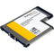 StarTech.com 2 Port Flush Mount ExpressCard 54mm SuperSpeed USB 3.0 Card Adapter with UASP Support