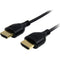 StarTech.com 6 ft Slim High Speed HDMI Cable with Ethernet - Ultra HD 4k x 2k HDMI Cable - HDMI to HDMI M-M