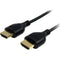 StarTech.com 6 ft Slim High Speed HDMI Cable with Ethernet - Ultra HD 4k x 2k HDMI Cable - HDMI to HDMI M-M