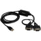 StarTech.com USB to Serial Adapter - 2 Port - COM Port Retention - FTDI - USB to RS232 Adapter Cable - USB to Serial Converter
