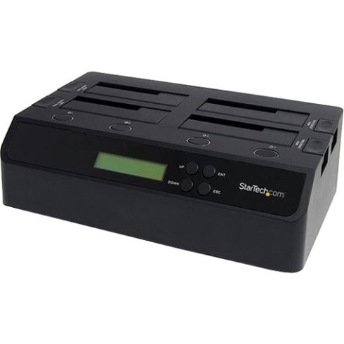 StarTech.com 4 Bay USB 3.0 eSATA to SATA Standalone 1:3 HDD Hard Drive Duplicator Dock
