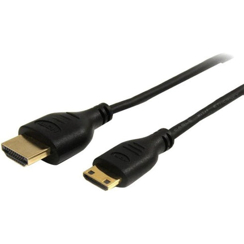 StarTech.com 3 ft Slim High Speed HDMI® Cable with Ethernet - HDMI to HDMI Mini M-M