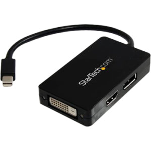 StarTech.com Travel A-V adapter - 3-in-1 Mini DisplayPort to DisplayPort DVI or HDMI converter