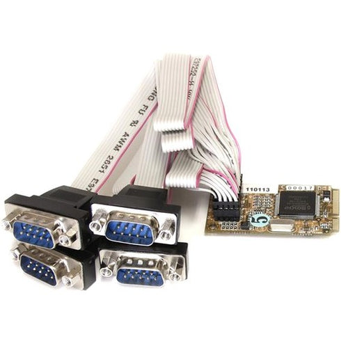 StarTech.com 4 Port RS232 Mini PCI Express Serial Card w- 16650