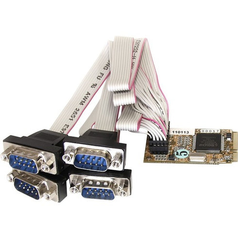 StarTech.com 4 Port RS232 Mini PCI Express Serial Card w- 16650