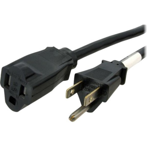 StarTech.com 10 ft 14 AWG Power Cord Extension - NEMA 5-15R to NEMA 5-15P