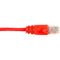 Black Box CAT6 Value Line Patch Cable, Stranded, Red, 7-ft. (2.1-m)