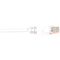 Black Box CAT6 Value Line Patch Cable, Stranded, White, 7-ft. (2.1-m)