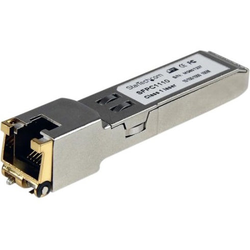 StarTech.com Cisco SFP-GE-T Compatible SFP Module - 1000BASE-T Copper SFP Transceiver - Lifetime Warranty - 1 Gbps - Maximum Transfer Distance: 100 m (328 ft)
