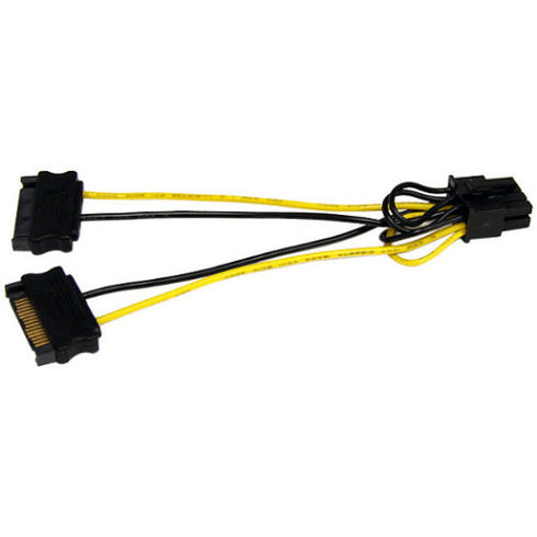 StarTech.com 6in SATA Power to 8 Pin PCI Express Video Card Power Cable Adapter