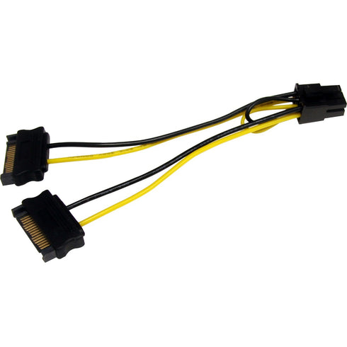 StarTech.com 6in SATA Power to 6 Pin PCI Express Video Card Power Cable Adapter