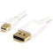 StarTech.com 2m (6 ft) White Mini DisplayPort to DisplayPort 1.2 Adapter Cable M-M - DisplayPort 4k