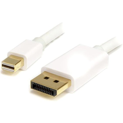 StarTech.com 3m (10 ft) White Mini DisplayPort to DisplayPort 1.2 Adapter Cable M-M - DisplayPort 4k