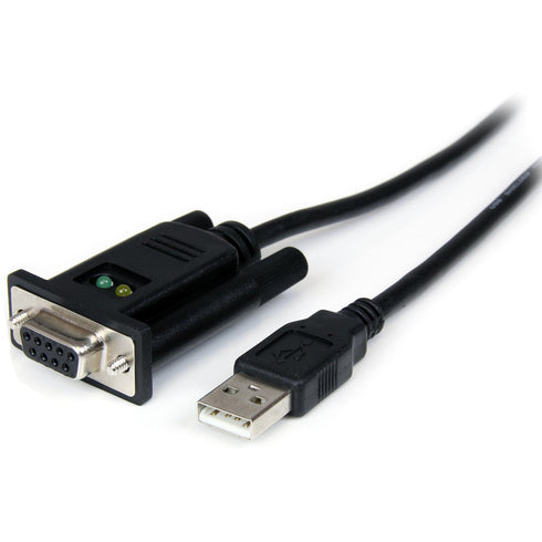 StarTech.com USB to Serial Adapter - Null Modem - FTDI USB UART Chip - DB9 (9-pin) - USB to RS232 Adapter