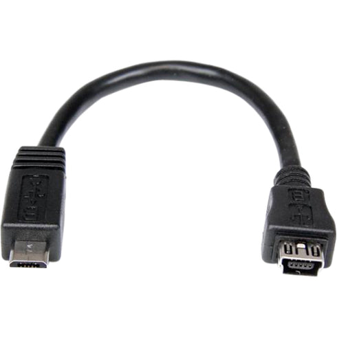 StarTech.com 6in Micro USB to Mini USB Adapter Cable M-F