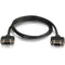 C2G 3ft Serial RS232 DB9 Null Modem Cable with Low Profile Connectors F-F - In-Wall CMG-Rated