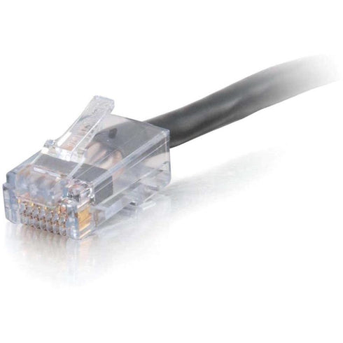 C2G-50ft Cat6 Non-Booted Network Patch Cable (Plenum-Rated) - Black