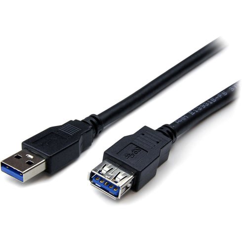 StarTech.com 6 ft Black SuperSpeed USB 3.0 Extension Cable A to A - M-F