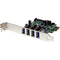 StarTech.com 4 Port PCI Express PCIe SuperSpeed USB 3.0 Controller Card Adapter with UASP - SATA Power