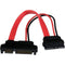 StarTech.com 6in Slimline SATA to SATA Adapter with Power - F-M