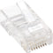 Intellinet Network Solutions Cat5e RJ45 Modular Plugs, 3-Prong, UTP, For Solid Wire, 100 Plugs in Jar