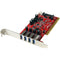 StarTech.com 4 Port PCI SuperSpeed USB 3.0 Adapter Card with SATA-SP4 Power