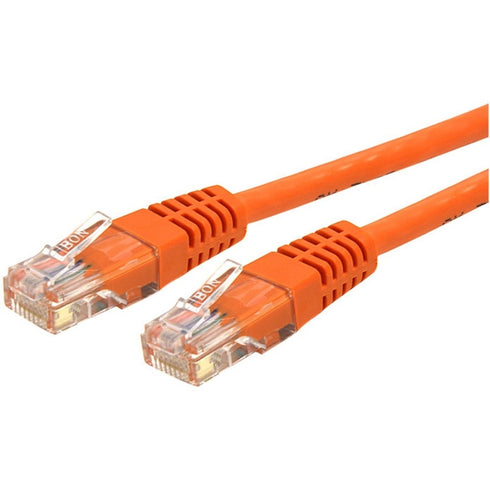 StarTech.com 6 ft Cat 6 Orange Molded RJ45 UTP Gigabit Cat6 Patch Cable - 6ft Patch Cord