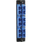 Black Box High-Density Adapter Panel, Ceramic Sleeves, (6) SC Duplex Pairs, Blue