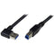 StarTech.com 1m Black SuperSpeed USB 3.0 Cable - Right Angle A to B - M-M