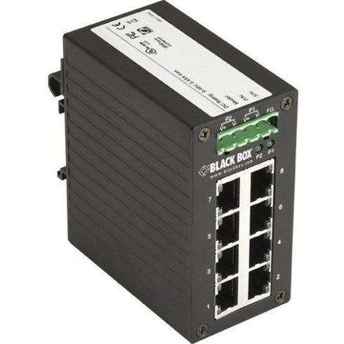 Black Box Hardened Gigabit Edge Switch, 8-Port