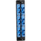 Black Box High-Density Adapter Panel, Ceramic Sleeves, (6) ST Duplex Pairs, Blue