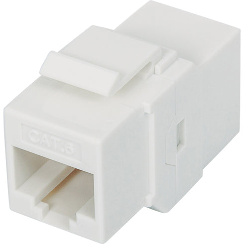 Intellinet Network Solutions Cat6 RJ45 Inline Coupler, Keystone Type, UTP, White